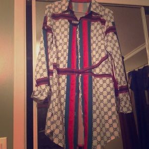 Shirt dress , button down